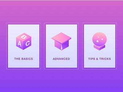 Learn Page Icons for Web Application advanced basics cube geometric icon product design shape tips tutorial ui ux zajno