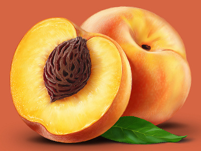 Peach food fruits peach yellow yummy