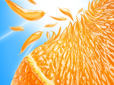 Orange with pulp food fruit orange