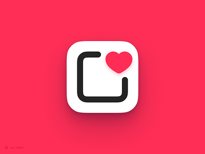 Apps Wishlist — App Icon app brand branding design figma graphics icon iconography illustration ios ios app ios icon logo pink vector wishlist