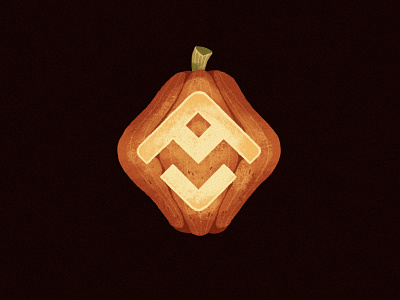 Halloween! 🎃 affinity designer branding design grain graphics illustration logo orange procreate pumpkin