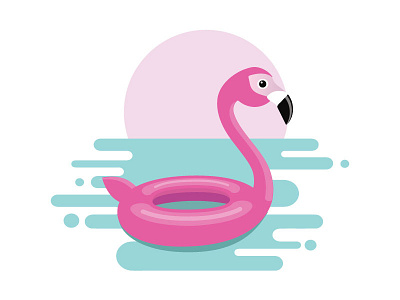 Inflatable Flamingo flamingo float illustration pink