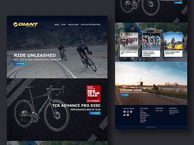 Landing Page Redesign - Giant Bicycles