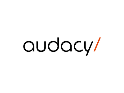 Audacy logo agency audacy brand digital logotype web