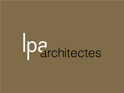 lpa architectes architecture brand deisgn logo lpa architects paris