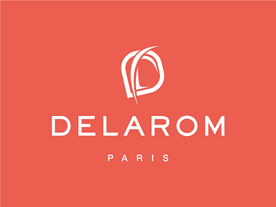Delarom logotype audacy bio brand cosmetics delarom logo