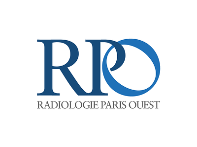 Radiologie Paris Ouest identity logotype medical paris radiology service