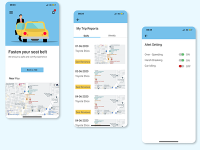 Cab Driver Friendly App design ui user experience ux