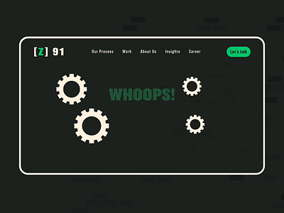 404 Error Page 404error amination branding design fun gaming minimal tech ui user experience ux vector web