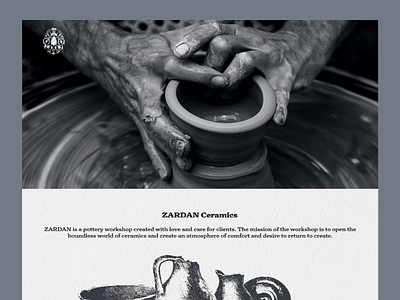 Ceramics & Pottery Website Design branding ceramic design e commerce illustration online store typography ui user experience ux website website design