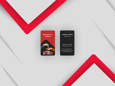 Business Card: Car Dealership brand indentity branding business card car dealership design graphic design playful ui