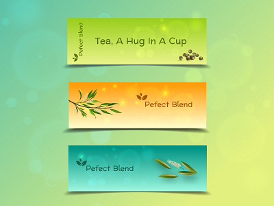 Bookmarks for a local tea brand bookmarks branding bright colour graphic design playfull tea company warms colors