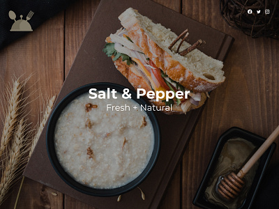 Salt & Pepper: Logo Mark bake branding bread design graphic design logo logo mark menu restaurant ui ux