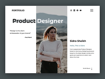 Portfolio Page design graphic design portfolio portfolio page promotion ui ux website