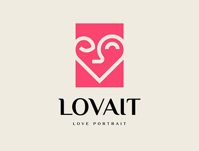 Love Portrait Logo Concept | Available for Purchase branding design feminime logo flat logo love love logo portrait art