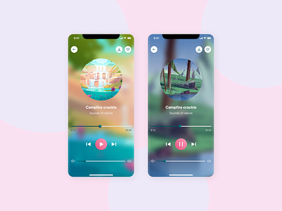 Sensi — meditation and sleep mobile app android app app for sleep blue bright app ios app light app meditation meditation mobile app mobile app music app music player rose rose app slepp web design