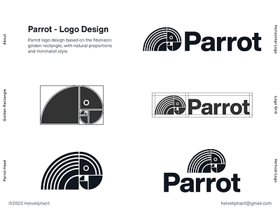 Parrot - Golden Rectangle Logo