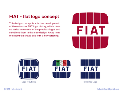 FIAT - flat design concept automotive logo brand design brand designer branding custom lettering fiat flat design icon logo logo design logo design concept logo designer logotype minimalist logo typography