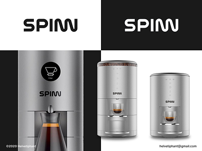 Spinn - proposal 2 brand design brand designer branding coffee coffeemaker coffeemashine creative logo custom lettering custom type logo logo design logo design concept logo designer logomaker logotype redesign concept spinn typography wordmark