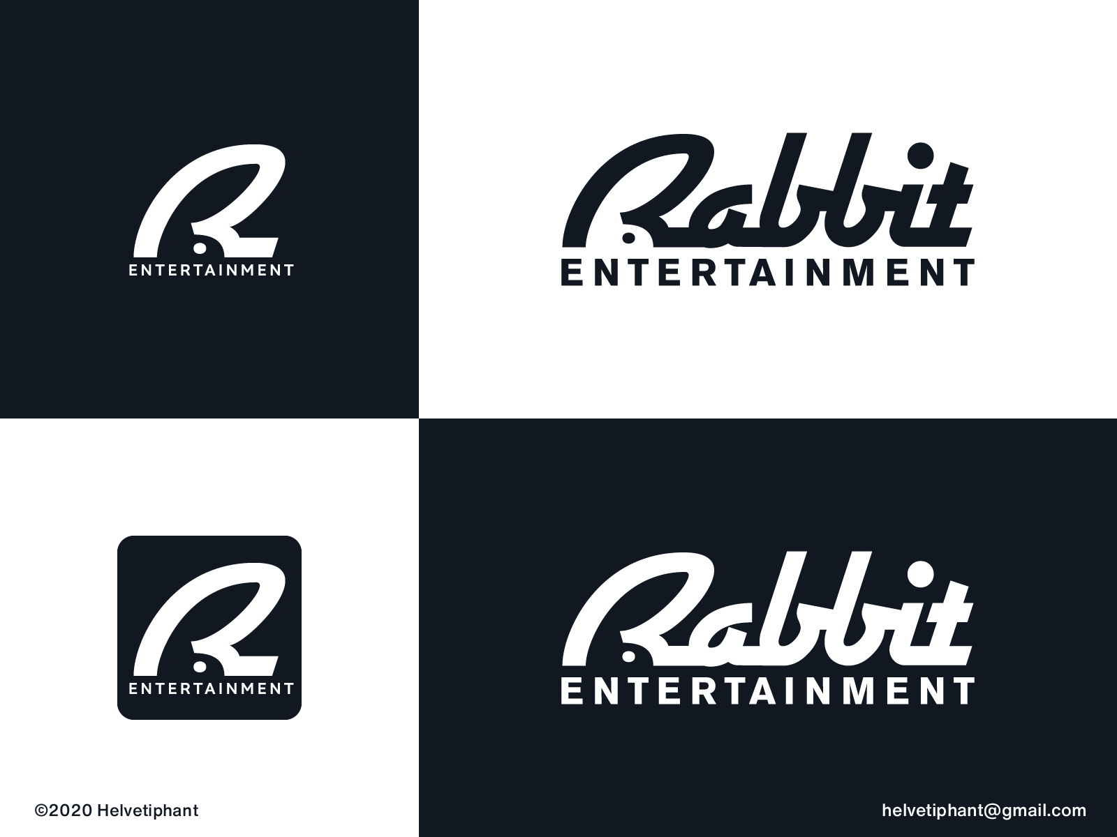 Rabbit Entertainment proposal by Helvetiphant™ on Dribbble