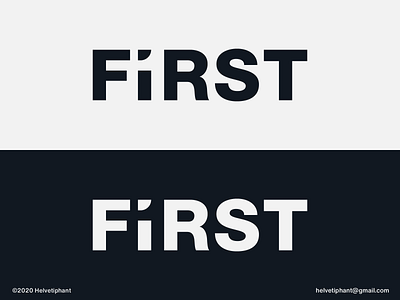 First - logo concept brand design brand designer branding creative letters creative logo creative logo design custom lettering custom type expressive typography first logo logo design logo design concept logo designer logotype negative space logo number 1 logo typography