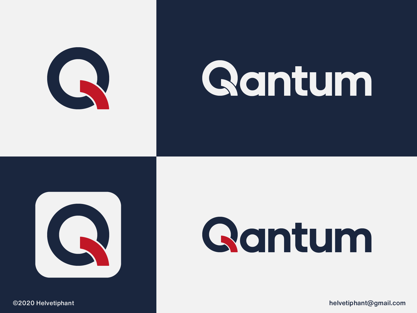 Quantum logo concept by Helvetiphant™ on Dribbble
