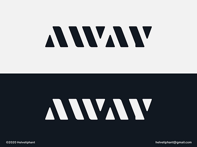 Away - 2nd version away brand design brand designer branding creative logo custom lettering designinpiration lettermark logo logo design logo design concept logo designer logoidea logoinspiration logotype shapes typography wordmark logo