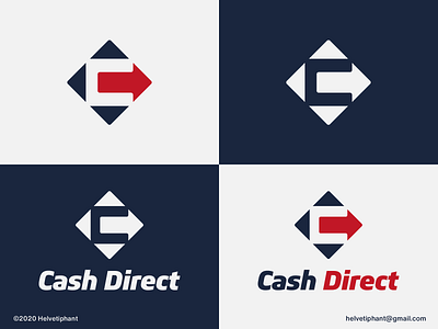 Cash Direct - logo proposal arrow logo brand design brand designer branding c letter logo creative logo icon logo logo design logo design concept logo designer logomaker logomark logotype mark negative space logo typography