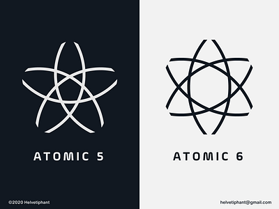 Atomic - logo concepts atomic design brand design brand designer branding creative logo geometric design geometric logos hexagon logo icon logo logo design logo design concept logo designer logotype pentagon logo