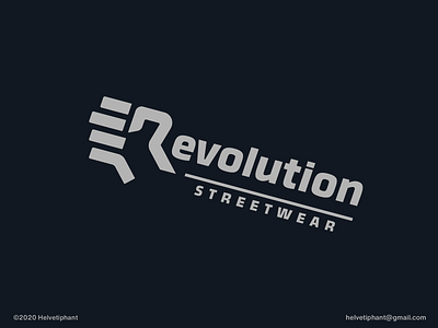 Revolution Streetwear - logo concept
