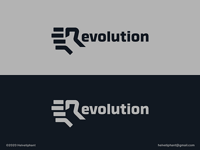 Revolution - logo concept brand design brand designer branding creative logo fist logo lettermark logo logo creator logo design logo design concept logo designer logotype logotype design r letter logo revolution typography wordmark