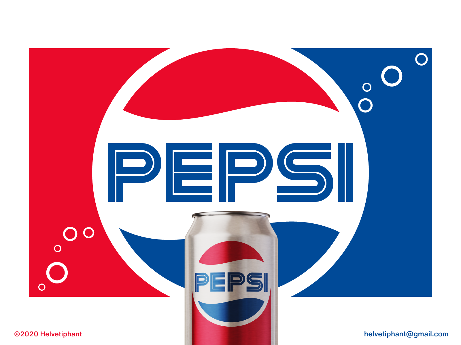 Pepsi Retro proposal by Helvetiphant™ on Dribbble