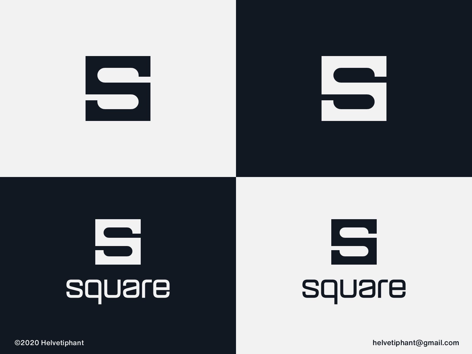 square - logo concept by Helvetiphant™ on Dribbble
