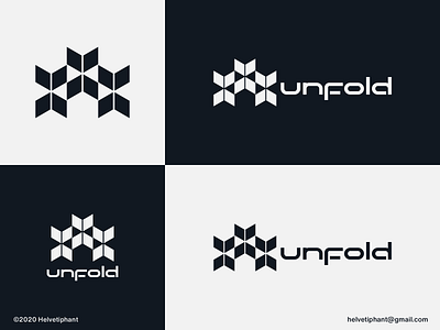 Unfold - logo concept boxes brand design brand designer branding creative logo icon isometric design logo logo design logo design concept logo designer logotype mark minimalist logo pattern pattern logo shapes typography unfold unfolding