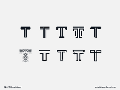 T letter - Logo Exploration