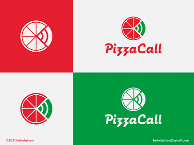 Pizzacall - logo concept
