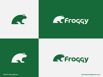 Froggy - logo concept brand design brand designer branding creative logo frog logo golden ratio icon kissing frog logo logo design logo design concept logo designer logo mark logotype minimalist logo modern logo typography