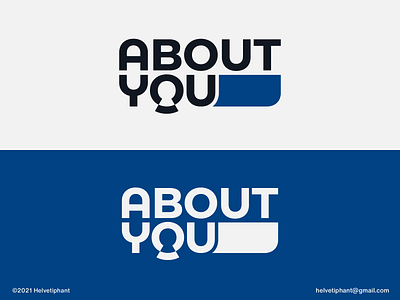 About You - wordmark concept about you abstract logo brand design branding creative logo custom lettering custom logo logo logo design logo design concept logo designer logotype negative space logo typography wordmark