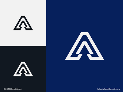 A - letter mark design