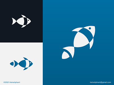 RocketFish - logo concept by Helvetiphant™ on Dribbble