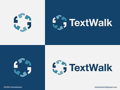 TextWalk - logo concept