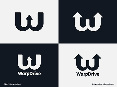 WarpDrive - logo proposal abstract logo arrow logo brand design brand designer branding creative logo icon logo logo design logo design concept logo designer logotype minimalist logo typography w logo w mark warp