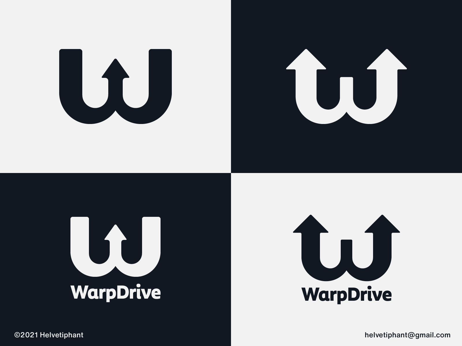 WarpDrive - logo proposal by Helvetiphant™ on Dribbble