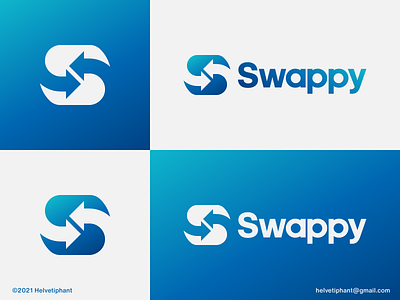 Swappy - logo concept abstract logo arrow logo brand design brand designer branding creative logo crypto currency custom logo exchange icon letter mark logo logo design logo designer minimalist logo modern logo negative space logo s letter logo swap