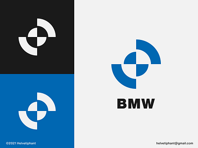 BMW 2021 - logo redesign proposal automotive logo brand design branding design idea design inspiration dynamic logo icon logo logo concept logo design logo designer mark minimalist logo modern logo redesign concept redesign proposal technology