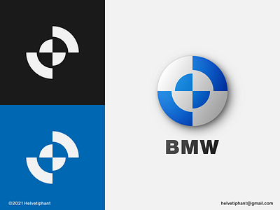 BMW 2021 - gradient version 3d automotive logo brand design branding creative logo geometric logo gradient logo icon logo logo design logo design concept logo designer mark modern logo redesign concept redesign proposal symbol