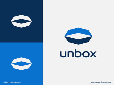 unbox - logo concept