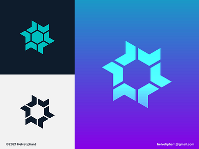 six arrows - logo concept arrows logo blockchain logo brand design branding creative logo crypto currency crypto logo exchange logo geometric logo hexagon logo icon logo logo concept logo design logo design idea logo design inspiration logo designer minimalist logo modern logo technology logo