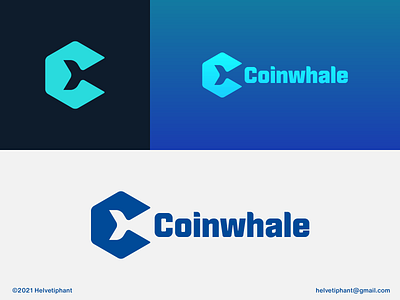 Coinwhale - logo concept blockchain brand design branding c letter logo creative logo crypto logo icon letter mark logo logo logo concept logo design logo design ideas logo designer logotype minimalist logo modern logo negative space logo typography whale logo