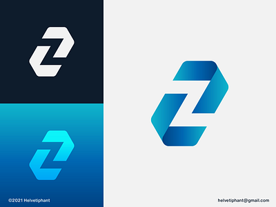 Z - letter mark gradient
